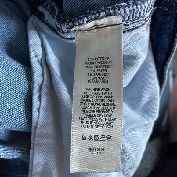 Designer Straight Leg Light Wash Jeans, worn only a couple times - Picture 4 of 5